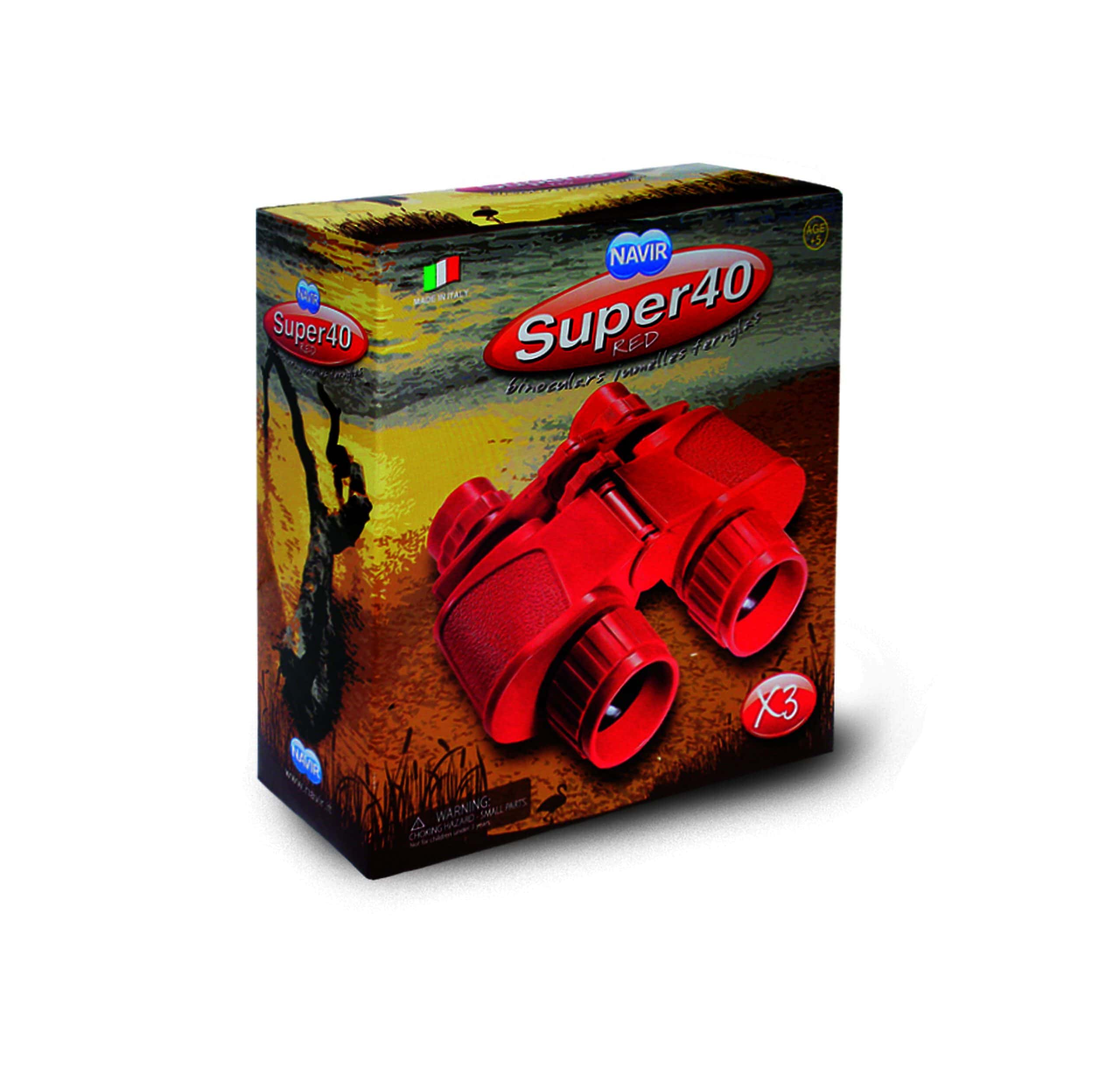 Binocolo giocattolo per bambini Navir Super 40 Red - immagine 3